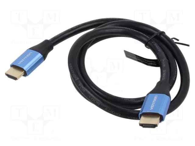 Cablu video Vention, DisplayPort(T) la DisplayPort(T), 1.45m, rezolutie 8K la 60Hz/4K la 120Hz, PVC, negru, "HCELG" - 6922794765290