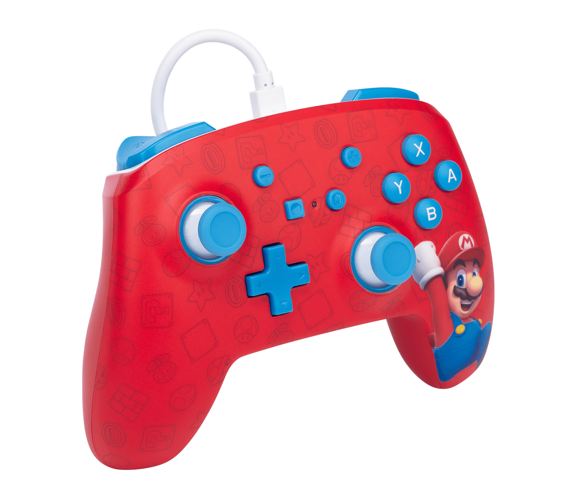 CONTROLLER PowerA, cu fir, pentru Nintendo, Woo-Hoo Mario, "NSGP0001-01" — miniatură