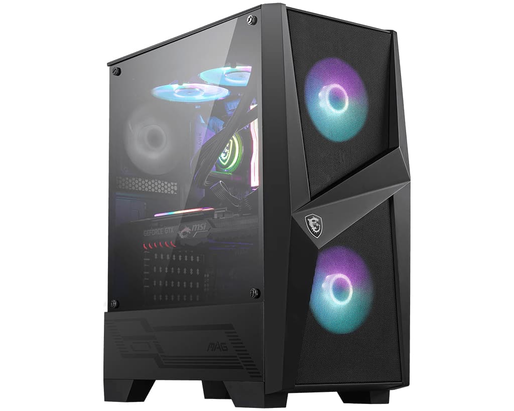 Carcasa MSI MAG FORGE 100R, tower case (black, tempered glass) "306-7G03R21-809"