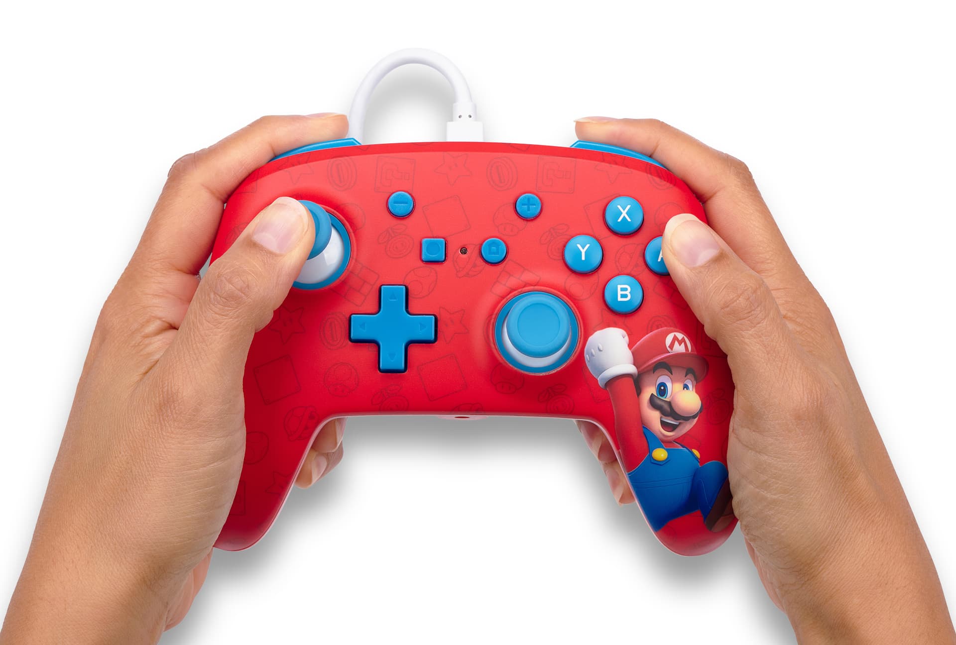 CONTROLLER PowerA, cu fir, pentru Nintendo, Woo-Hoo Mario, "NSGP0001-01" — miniatură