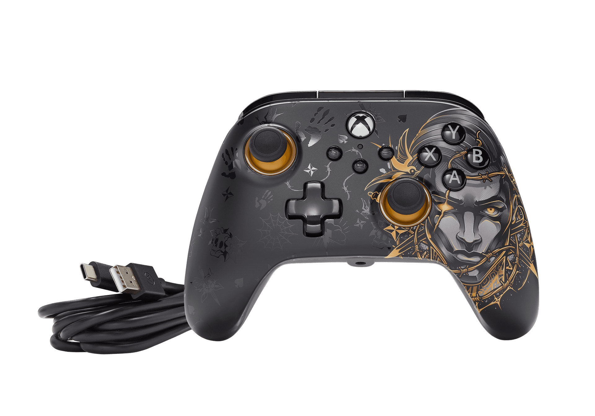 CONTROLLER PowerA, cu fir, pentru XBOX series X/ S, Fortnite Midas, "XBGP0238-01" — miniatură