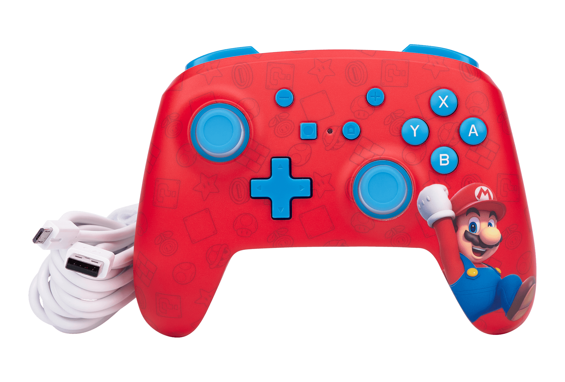 CONTROLLER PowerA, cu fir, pentru Nintendo, Woo-Hoo Mario, "NSGP0001-01" — miniatură