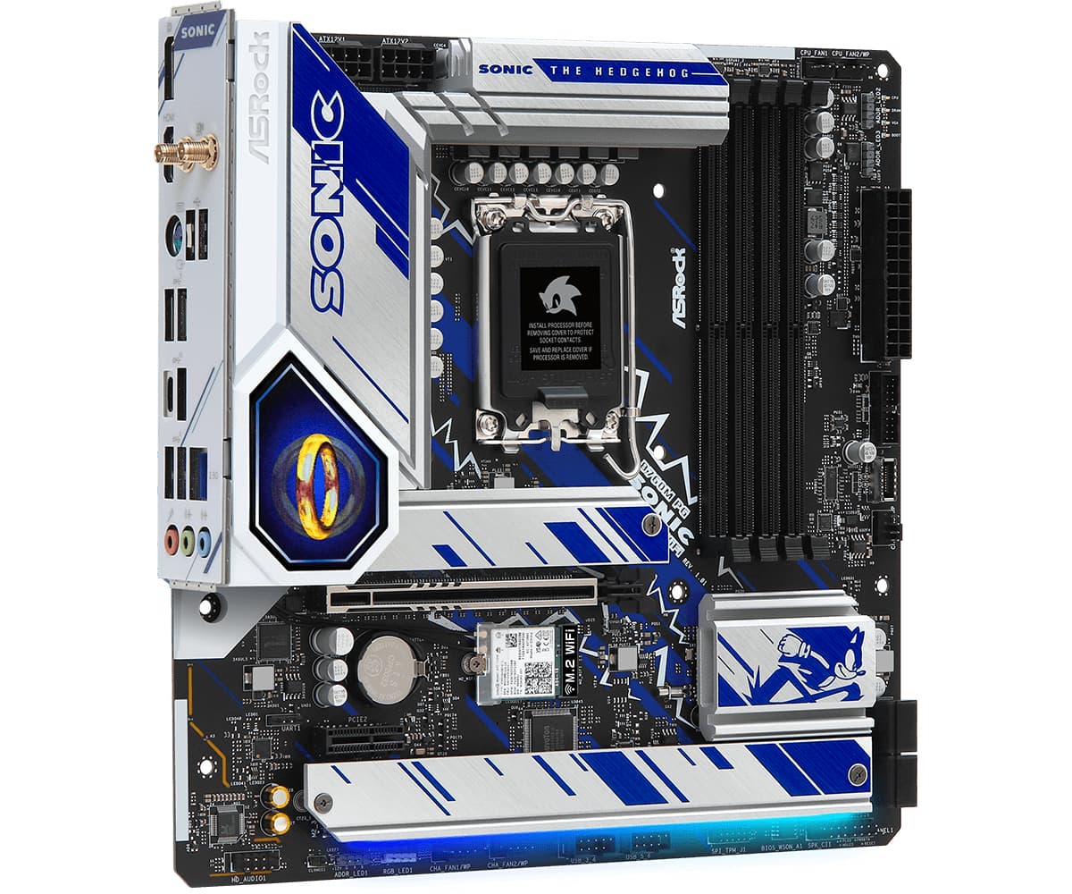Placa de baza 90-MXBKM0-A0UAYZ SONIC, Intel B760, Intel LGA1700,mATX, WiFi "90-MXBKM0-A0UAYZ" — miniatură