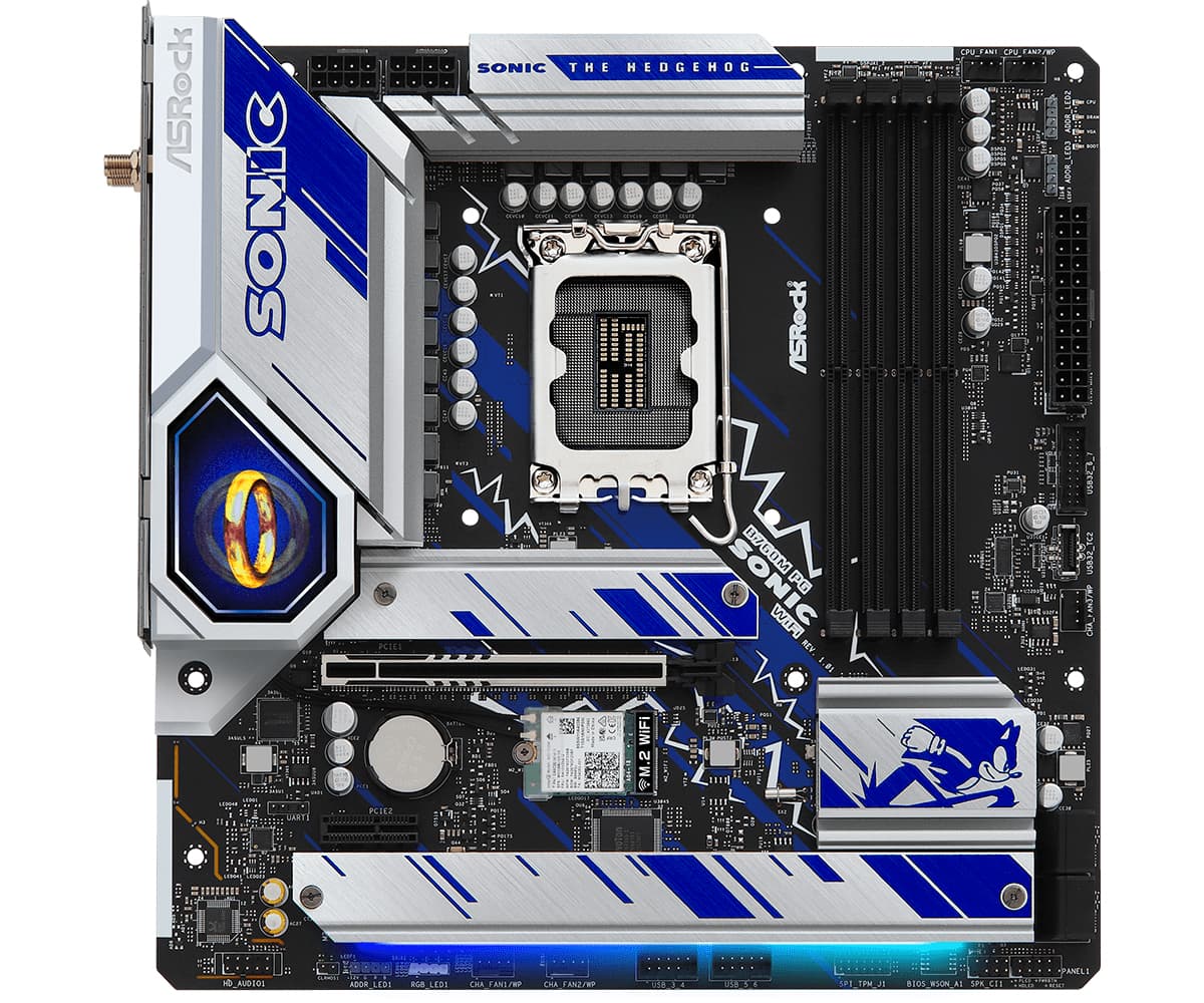 Placa de baza 90-MXBKM0-A0UAYZ SONIC, Intel B760, Intel LGA1700,mATX, WiFi "90-MXBKM0-A0UAYZ" — miniatură