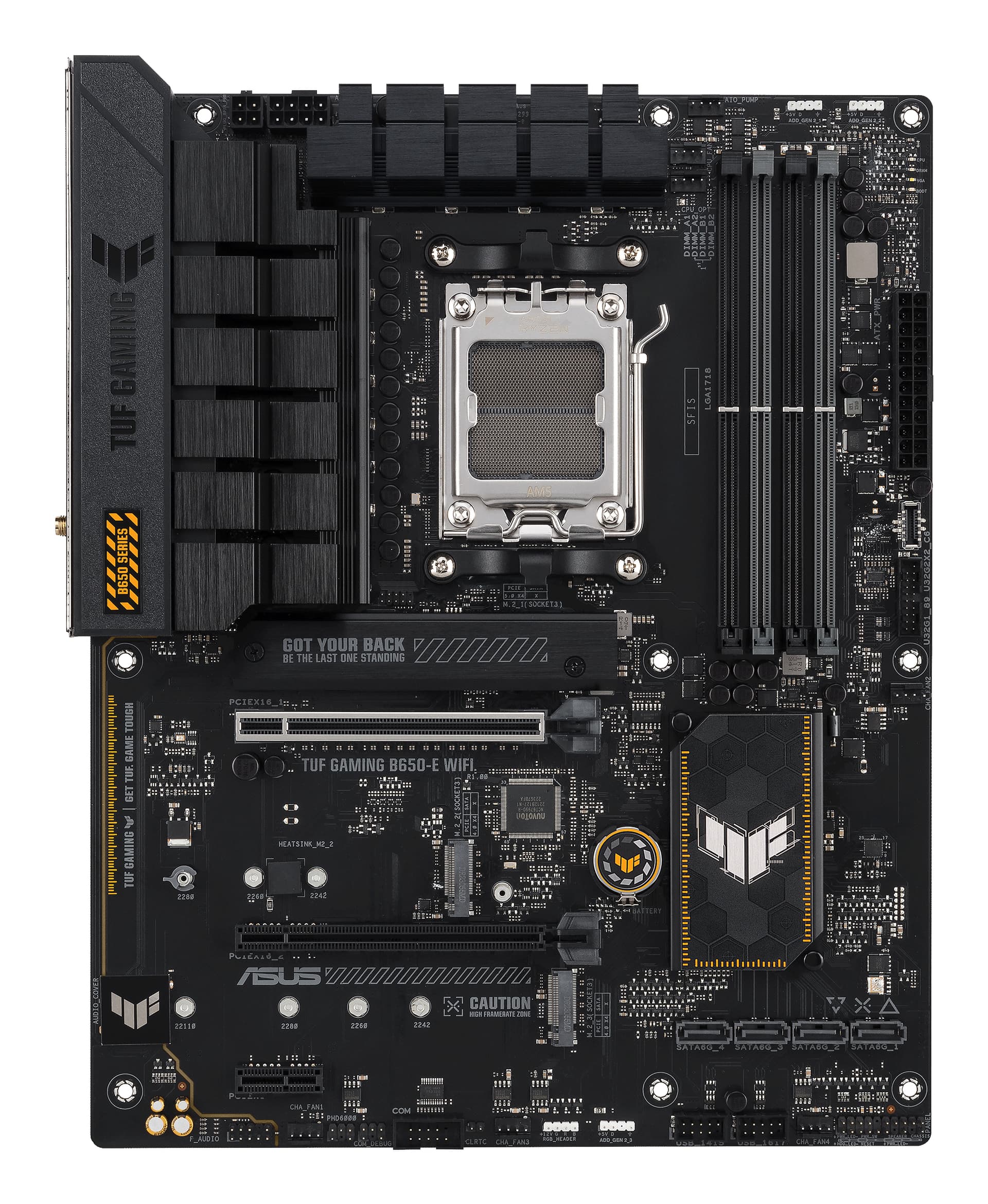 Placa de baza TUF GAMING B650-E WIFI - motherboard - ATX - Socket AM5 - AMD "90MB1GT0-M0EAY0" — miniatură