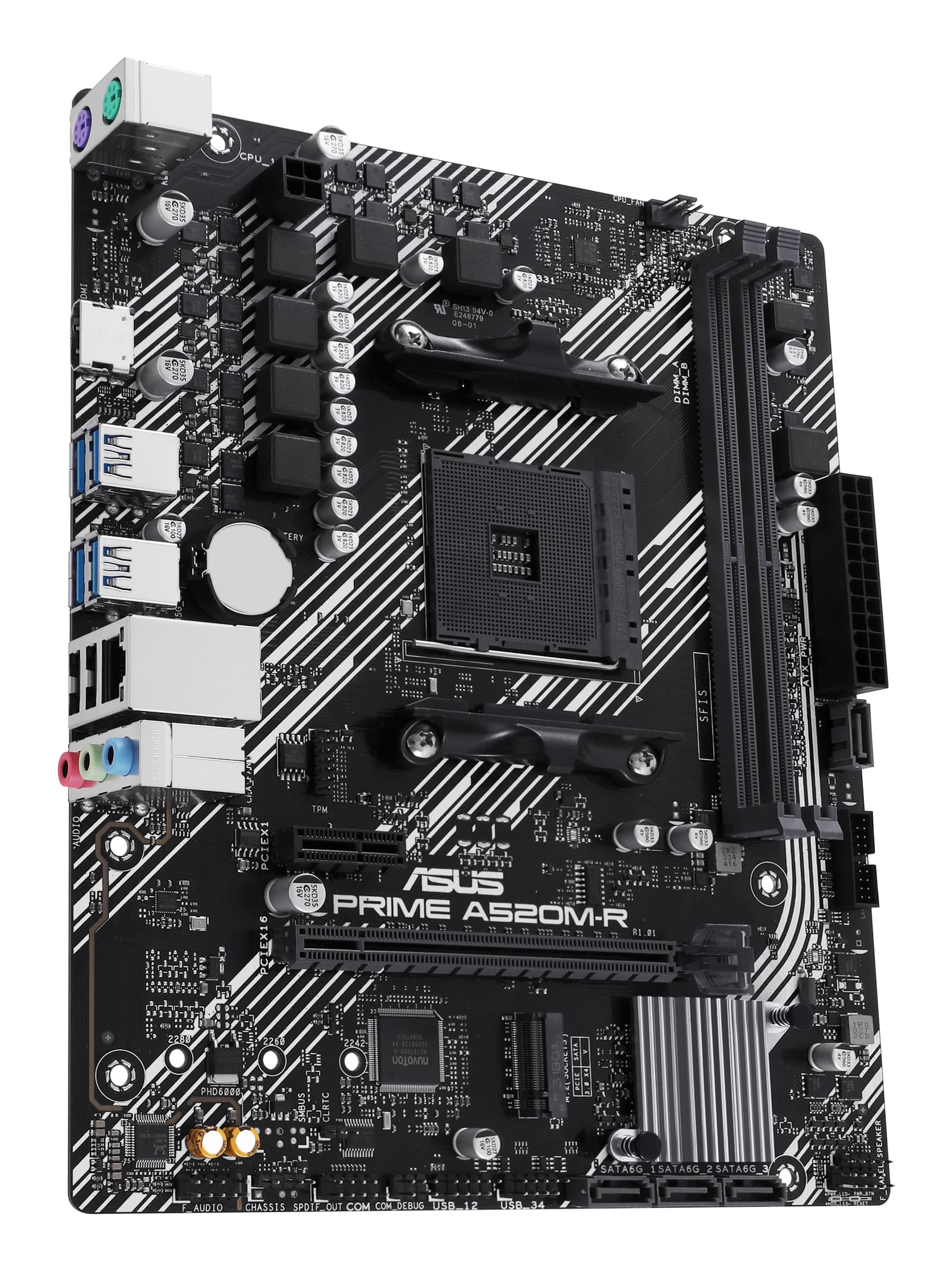 Placa de baza PRIME A520M-R AMD A520 Socket AM4 micro ATX "90MB1H60-M0EAY0" — miniatură