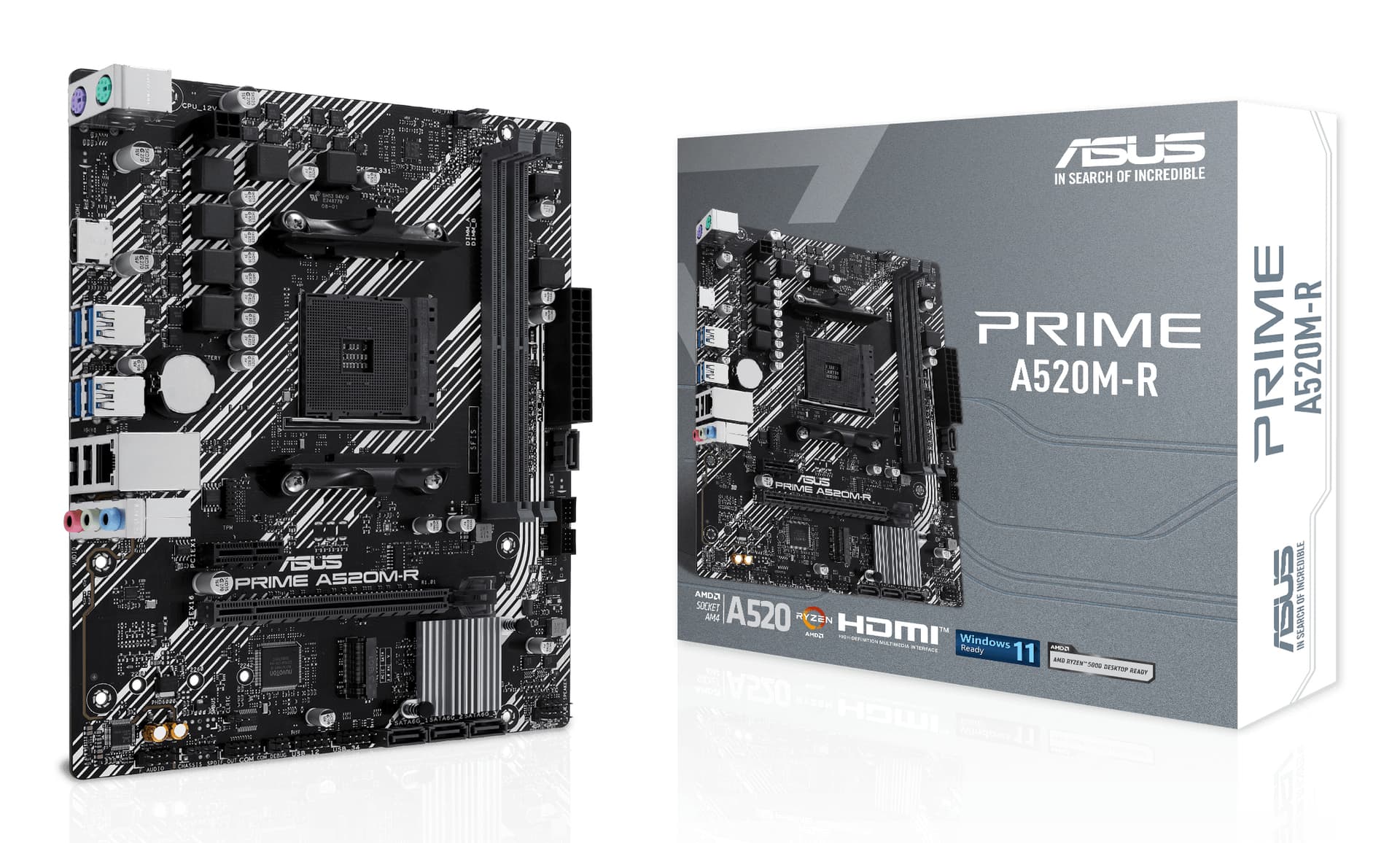 Placa de baza PRIME A520M-R AMD A520 Socket AM4 micro ATX "90MB1H60-M0EAY0"