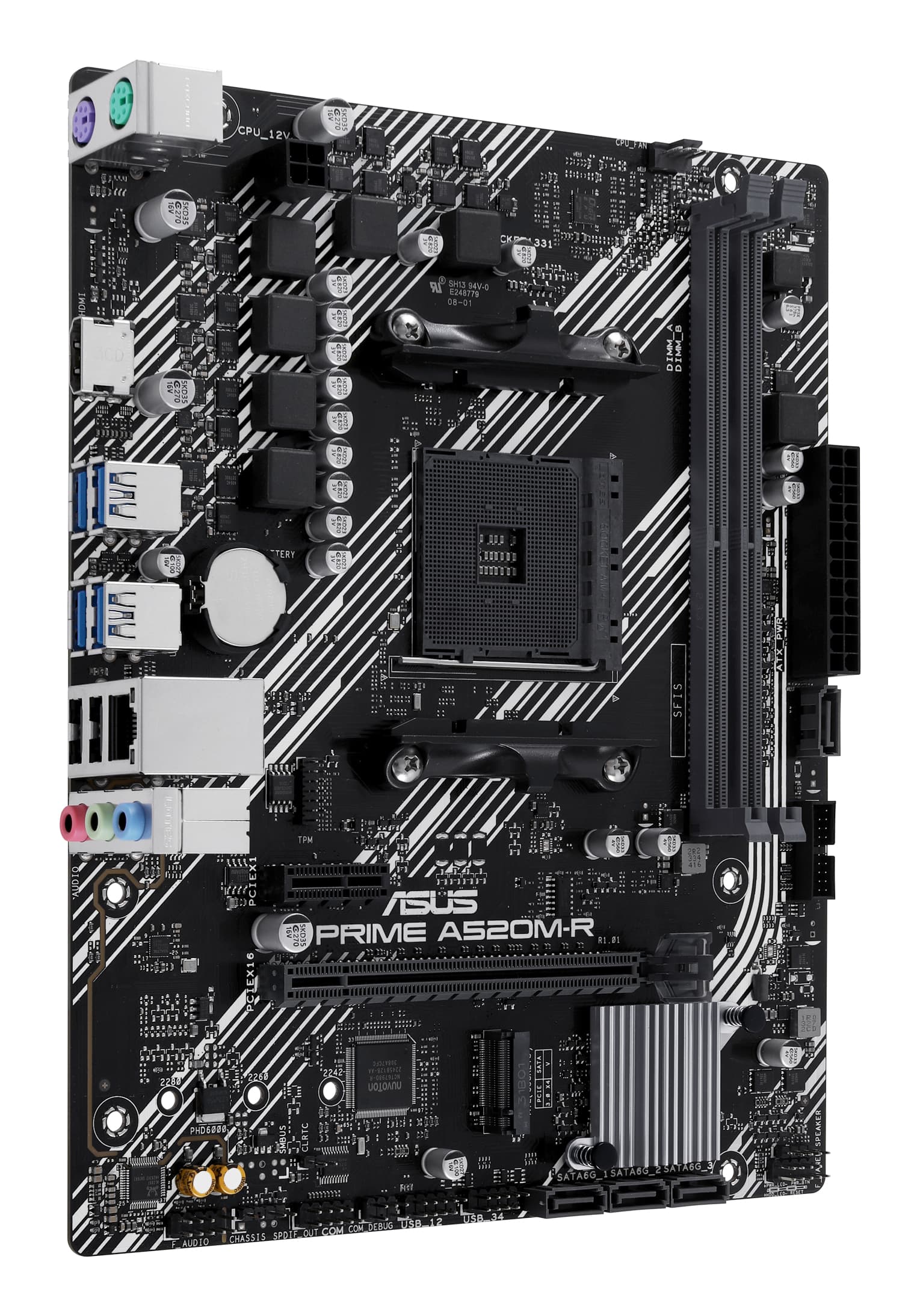 Placa de baza PRIME A520M-R AMD A520 Socket AM4 micro ATX "90MB1H60-M0EAY0" — miniatură