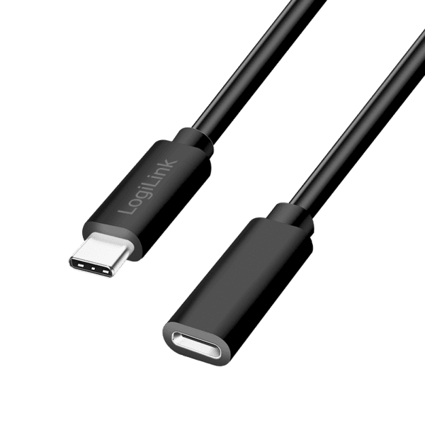 CABLU alimentare si date LOGILINK, pt. smartphone, USB 2.0, USB Type-C (T) la USB Type-C (M), 2m, PD 100W, 2 x ecranat, plastic, negru, "CU0211"