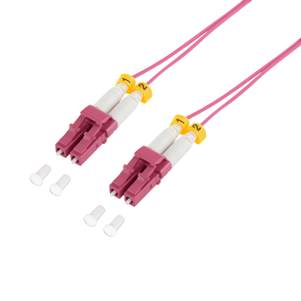PATCH CORD Fibra Optica LOGILINK OM4 50/125, multimode, LC/UPC-LC/UPC, LSZH, 0.5 m, super-slim, violet, "FS4LC00"