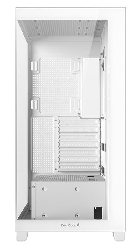 CARCASA DeepCool "CG580", middle tower, gaming, fara sursa, suporta 10xfan, USB 3.2 gen1 x 2, audio+mic, 7 sloturi expansiune, alb, "R-CG580-WHNDA0-G-1" — miniatură
