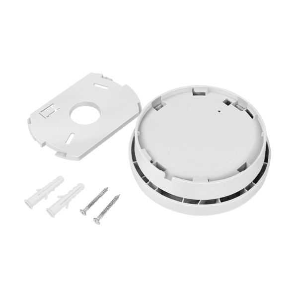 DETECTOR de fum LOGILINK, montare tavan/ perete, senzor: fotoelectric, alarma 85 dB, buton test, baterie 3V, VdS, alb "SC0016" — miniatură