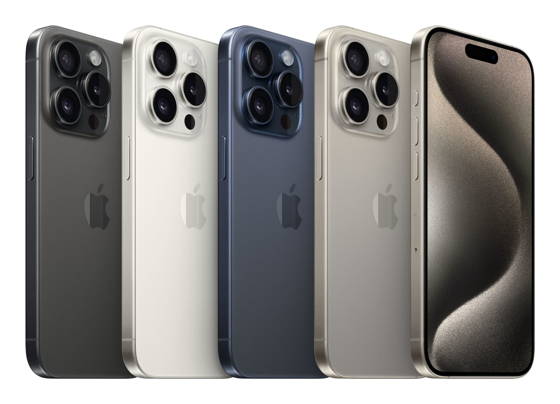 Smartphone iPhone 15 Pro 128GB 8GB RAM 5G Natural Titanium "MTUX3" — miniatură