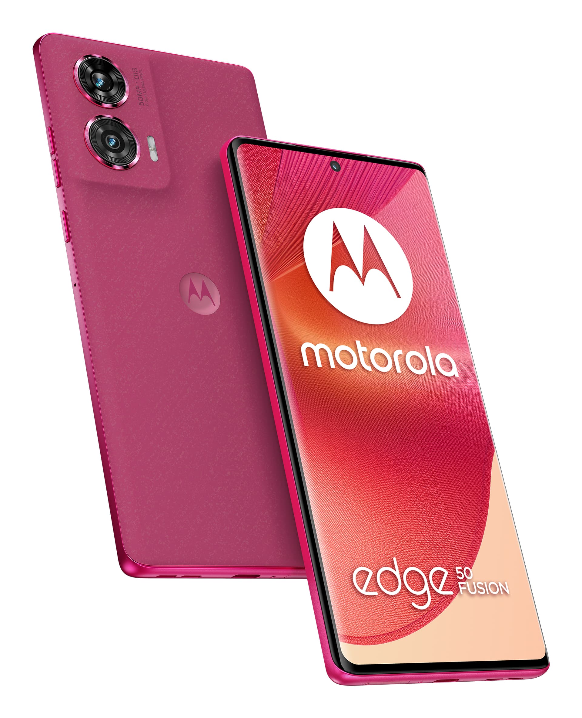 Smartphone Moto Edge 50 Fusion 512GB 12GB RAM 5G Dual SIM Hot Pink "PB3T0007PL" — miniatură