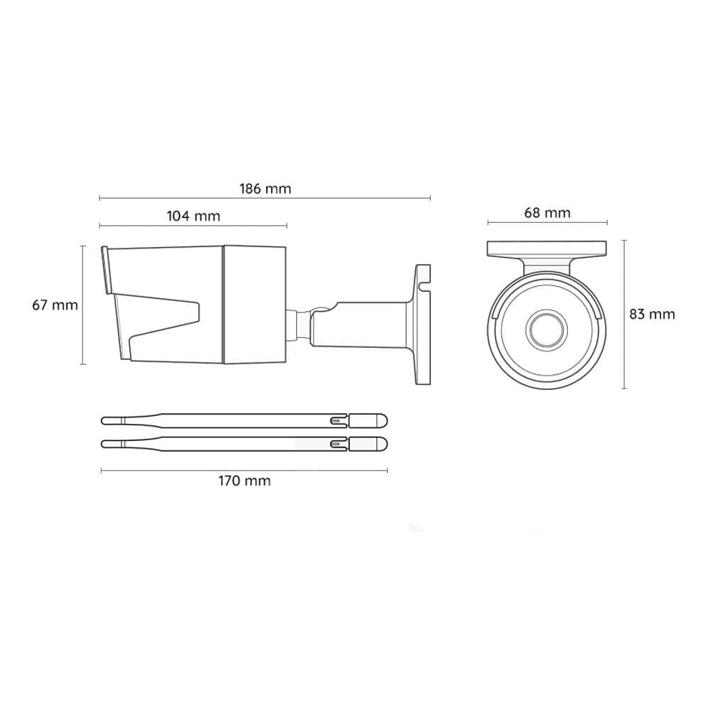 CAMERA SUPRAVEGHERE BULLET 5MP 2.7-8 "RLC-511WA-5MP" — miniatură