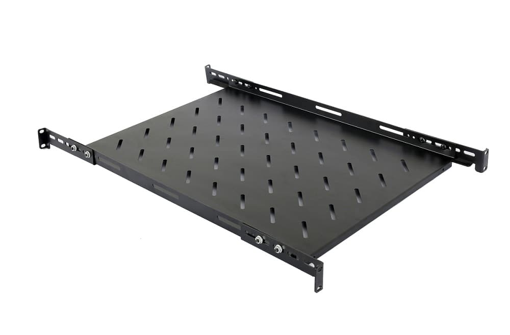 RAFT FIX SPACER 1U pentru rack 19", adancime 300mm, pt. cabinet de 600mm, cu urechi fixare, suporta capacitate ridicata, vopsea antistatic, otel 1.2mm, black, "SPSF-1U300HE-BK-03"