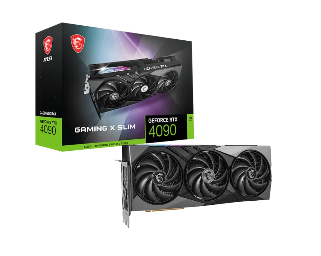 Placa video GeForce RTX 4090 Gaming X Slim 24GB GDDR6X Gaming Grafikkarte 2xDP/2xHDMI "V510-263R"