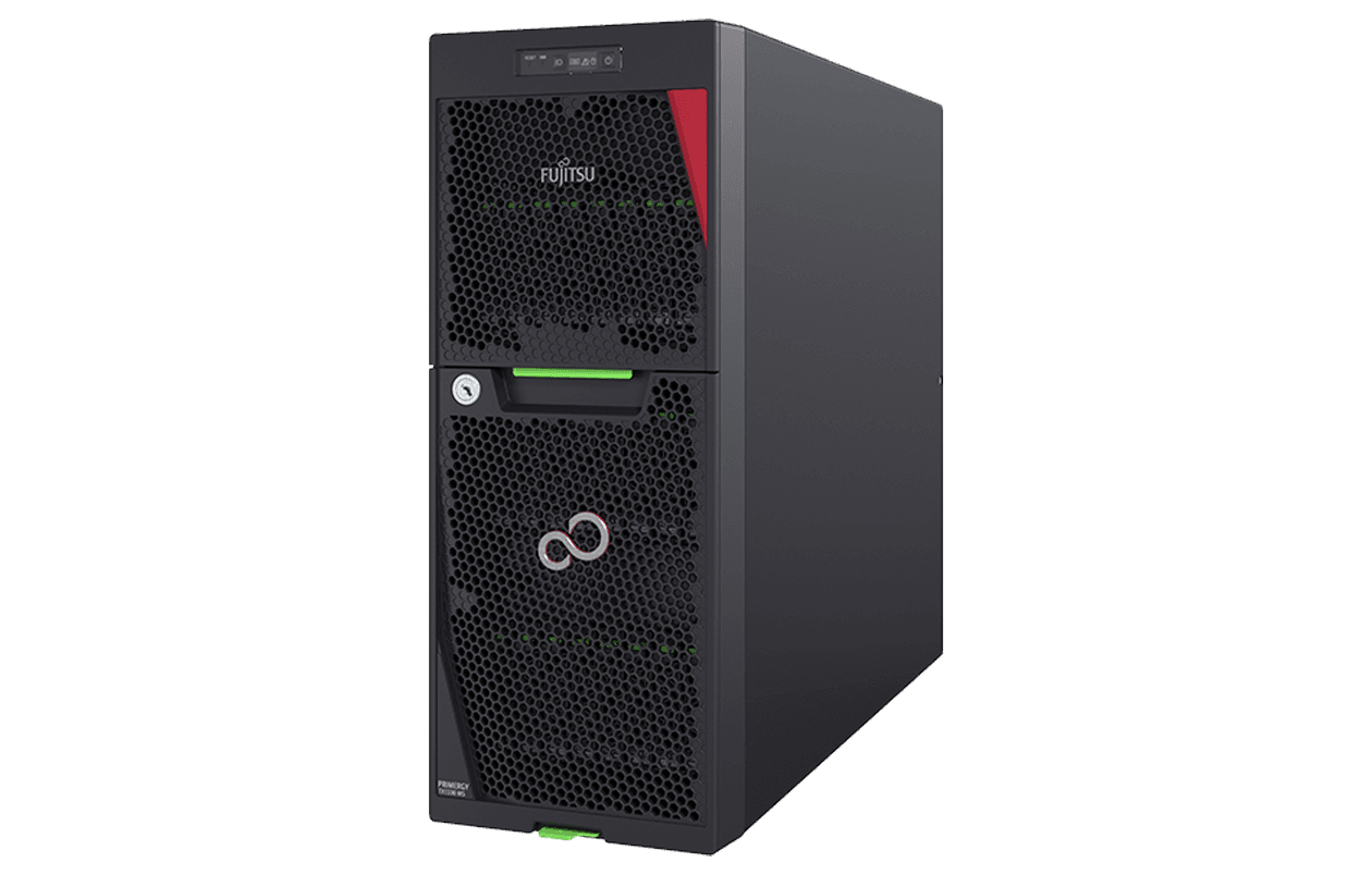 FUJITSU PRIMERGY TX1330 M5 3.5", Xeon E-2336, 16GB DDR4, SW-RAID, noHDD, 2xGbit LAN, 1x 450W standard PSU, TPM, 1Yr On-Site "VFY:T1335SC061IN"