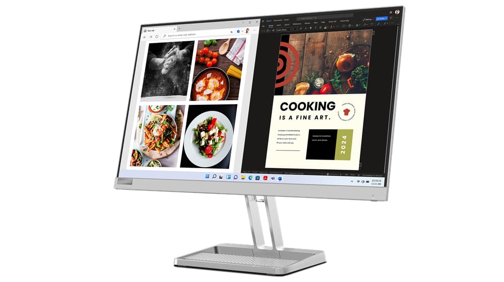 Monitor LED Monitor L24i-40 LED 23.8inch 1920 x 1080 Full HD Gri "67A8KAC3EU" — miniatură