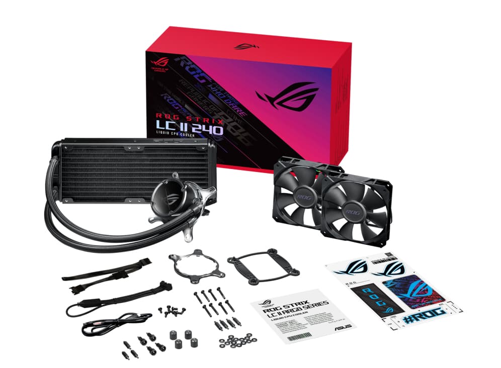 ROG STRIX LC II 240, 2x 120mm "90RC00E0-M0UAY0" — miniatură
