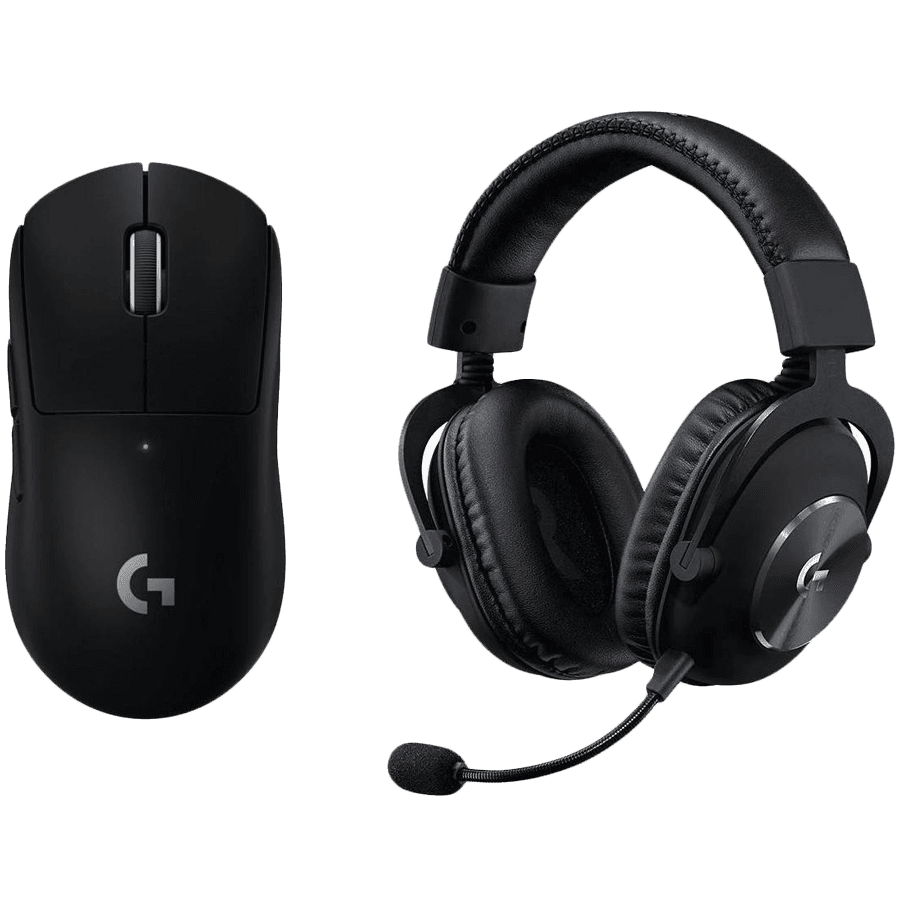 LOGITECH G PRO X Wireless LIGHTSPEED Gaming Mouse and headset - BLACK - 2.4GHZ/BT - EMEA29-953 "991-000537"