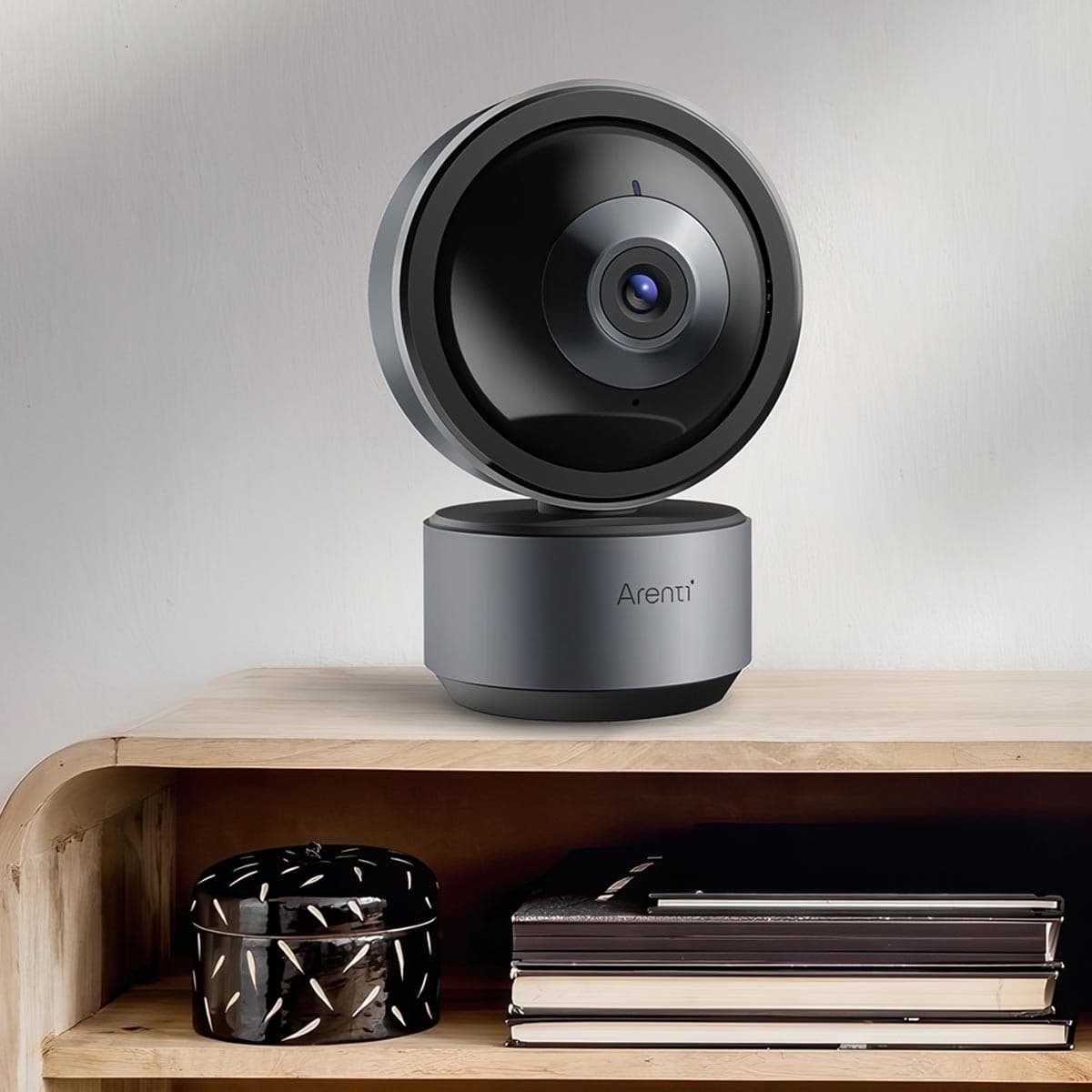 Camera supraveghere Arenti, 2.5K, 5 MP, mini, wireless, card Micro-SD max 128 GB, interior, detectie miscare si sunet, night vision 10m, audio bidirectional, pan, tilt, zoom, "DOME1F" — miniatură