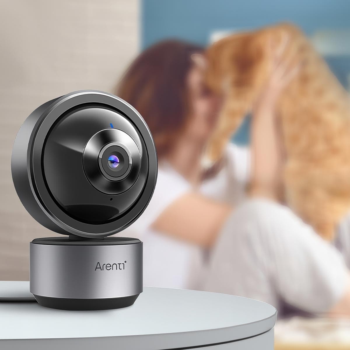 Camera supraveghere Arenti, 2.5K, 5 MP, mini, wireless, card Micro-SD max 128 GB, interior, detectie miscare si sunet, night vision 10m, audio bidirectional, pan, tilt, zoom, "DOME1F" — miniatură