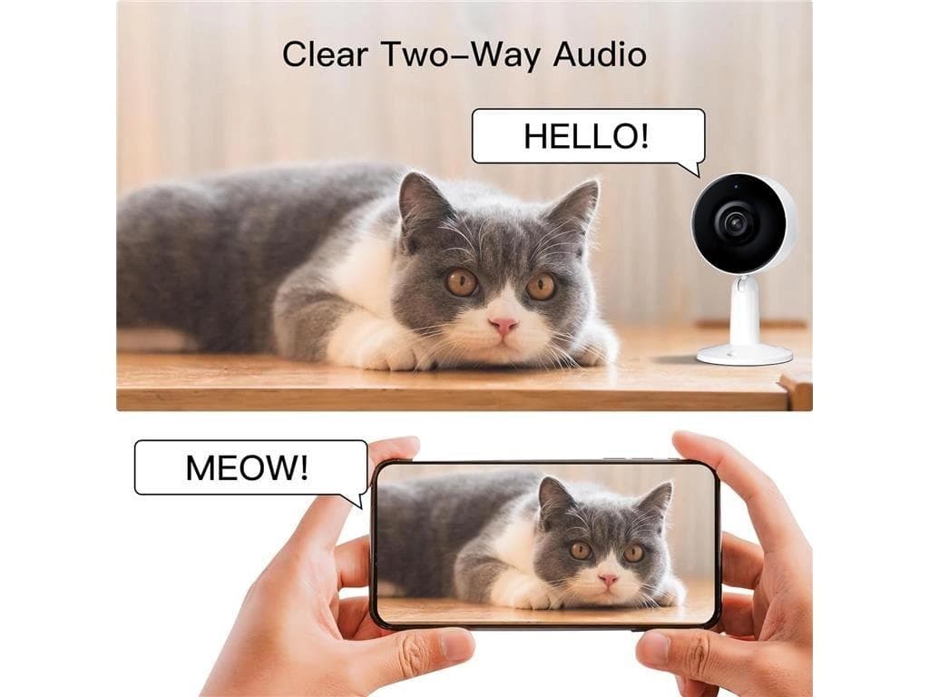 Camera supraveghere Arenti, 2.5K, 4 MP, mini, wireless 2.4 GHz, stocare in cloud optional, card MicroSD max 128 GB, interior, LED IR 10m, audio bidirectional, compatibil Alexa si Google Assistant, "IN1Q" — miniatură