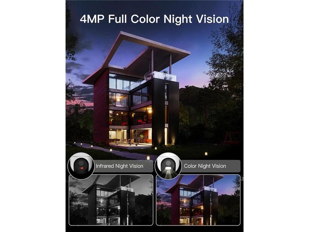 Camera supraveghere Arenti, 2.5K, 4 MP, dome, wireless 2.4/5 GHz, microSD max 128 GB, exterior, audio bidirectional, compatibil Alexa si Google Assistant, pan si tilt, "OP1" — miniatură