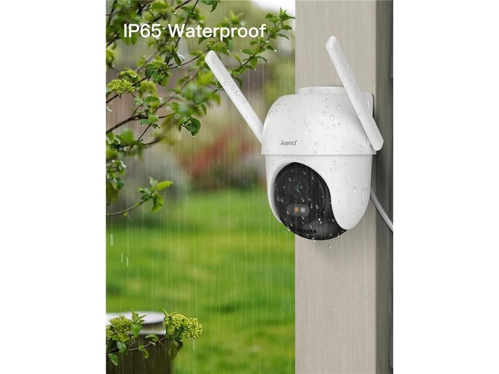 Camera supraveghere Arenti, 2.5K, 4 MP, dome, wireless 2.4/5 GHz, microSD max 128 GB, exterior, audio bidirectional, compatibil Alexa si Google Assistant, pan si tilt, "OP1" — miniatură