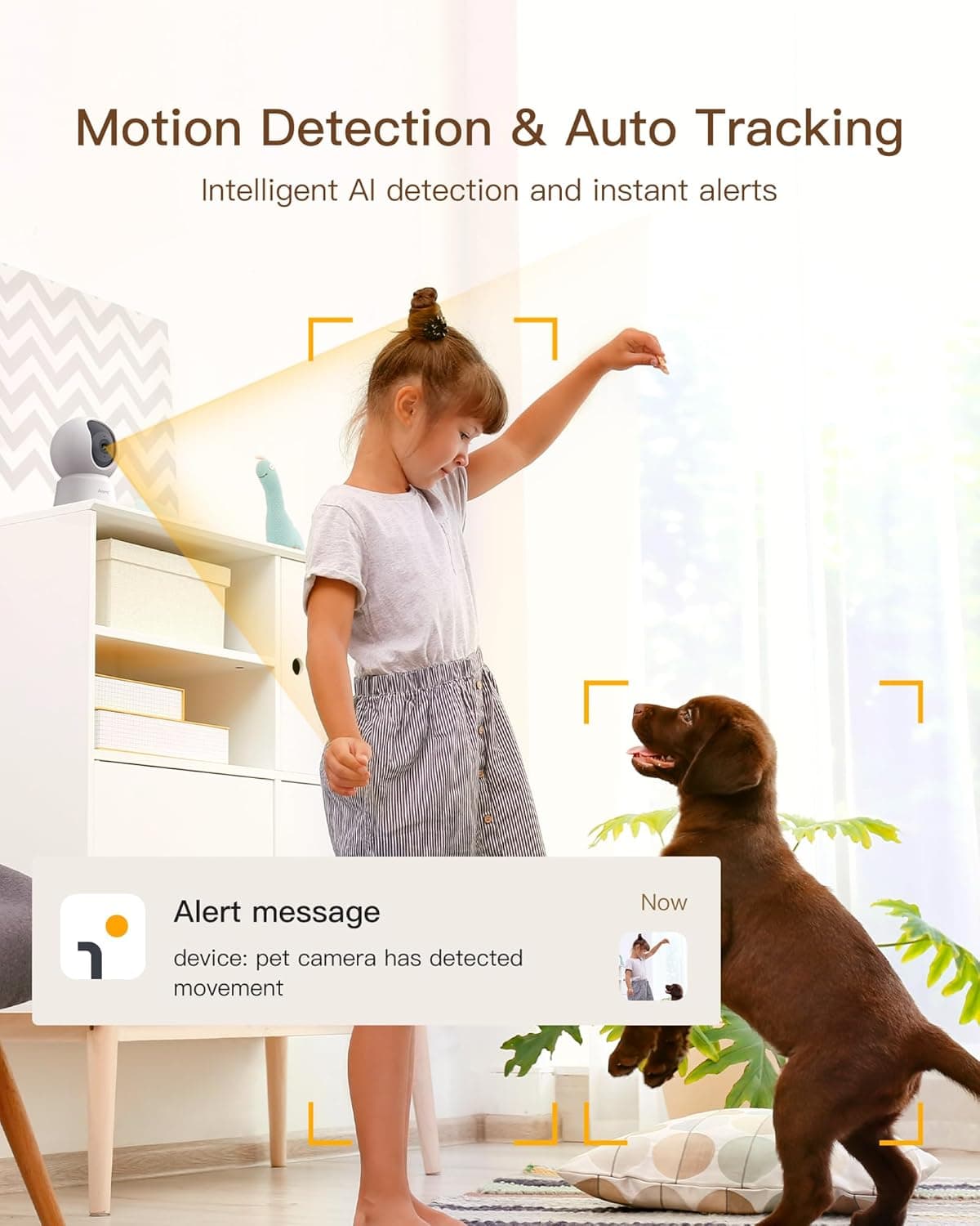 Camera supraveghere Arenti, 3K, 5 MP, mini, wireless 2.4 GHz, 5 GHz, night vision 10m, audio bidirectional, compatibil Alexa si Google Assistant, 355grade pan si tilt, "P2F" — miniatură