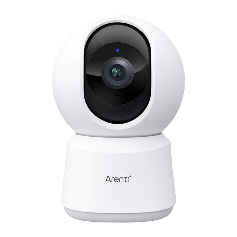 Camera supraveghere Arenti, 2.5K, 4 MP, mini, wireless 2.4 GHz, 5 GHz, stocare in cloud optional, card MicroSD max 128 GB, interior, audio bidirectional, compatibil Alexa si Google Assistant, 355grade pan si tilt, "P2Q"
