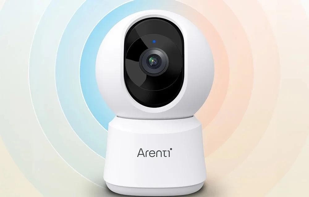 Camera supraveghere Arenti, 2.5K, 4 MP, mini, wireless 2.4 GHz, 5 GHz, stocare in cloud optional, card MicroSD max 128 GB, interior, audio bidirectional, compatibil Alexa si Google Assistant, 355grade pan si tilt, "P2Q" — miniatură
