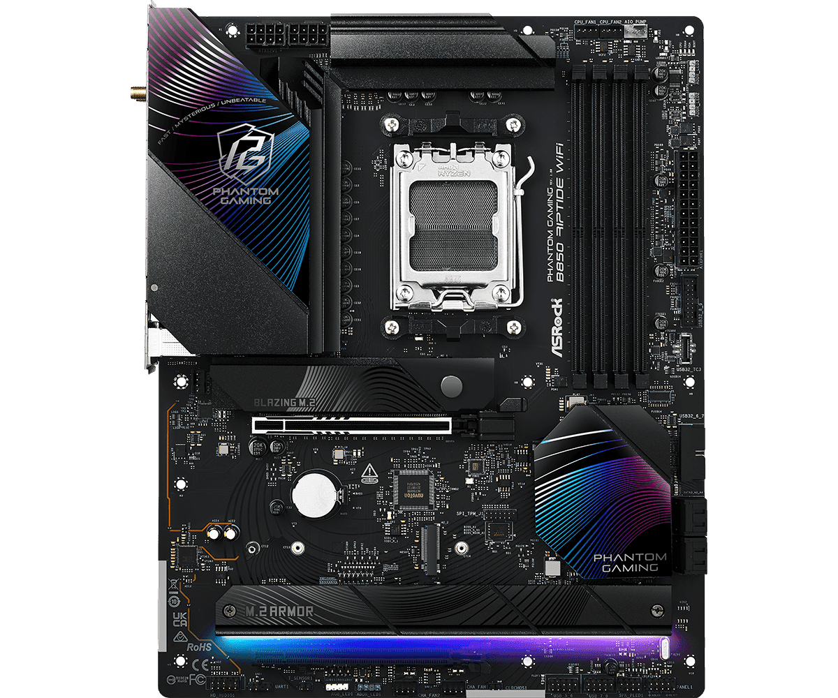 MB Asrock B850 RIPTIDE WIFI AM5 "B850 RIPTIDE WIFI" — miniatură