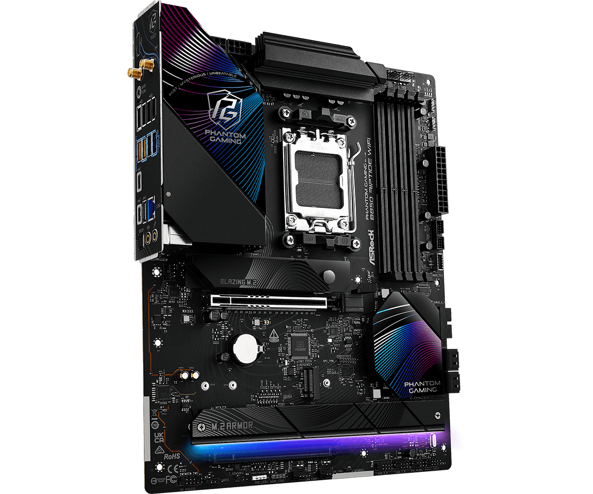 MB Asrock B850 RIPTIDE WIFI AM5 "B850 RIPTIDE WIFI" — miniatură