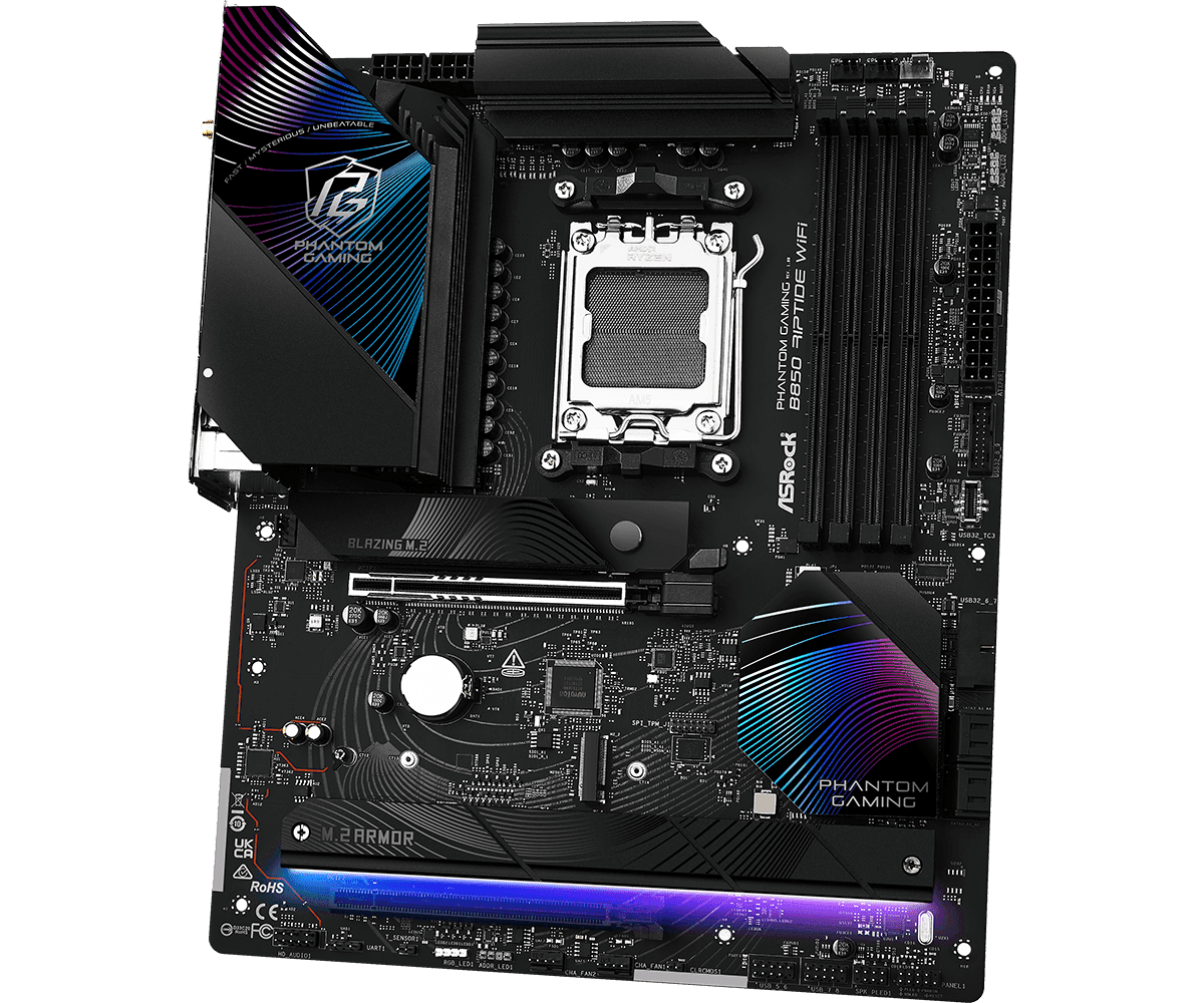 MB Asrock B850 RIPTIDE WIFI AM5 "B850 RIPTIDE WIFI" — miniatură