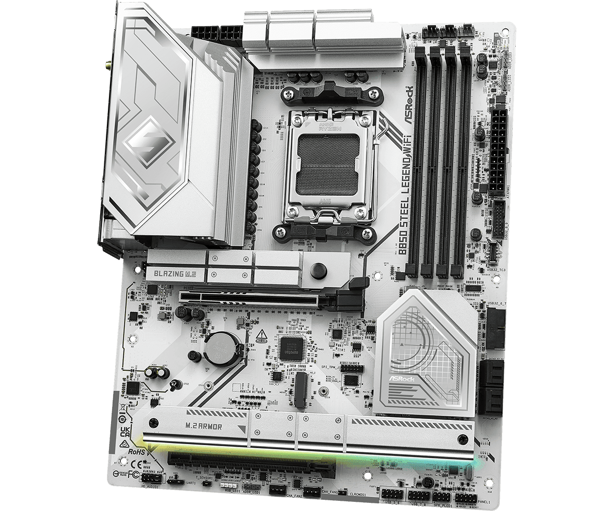 MB Asrock B850 STEEL LEGEND WIFI AM5 "B850 STEEL LEGEND WIFI" — miniatură