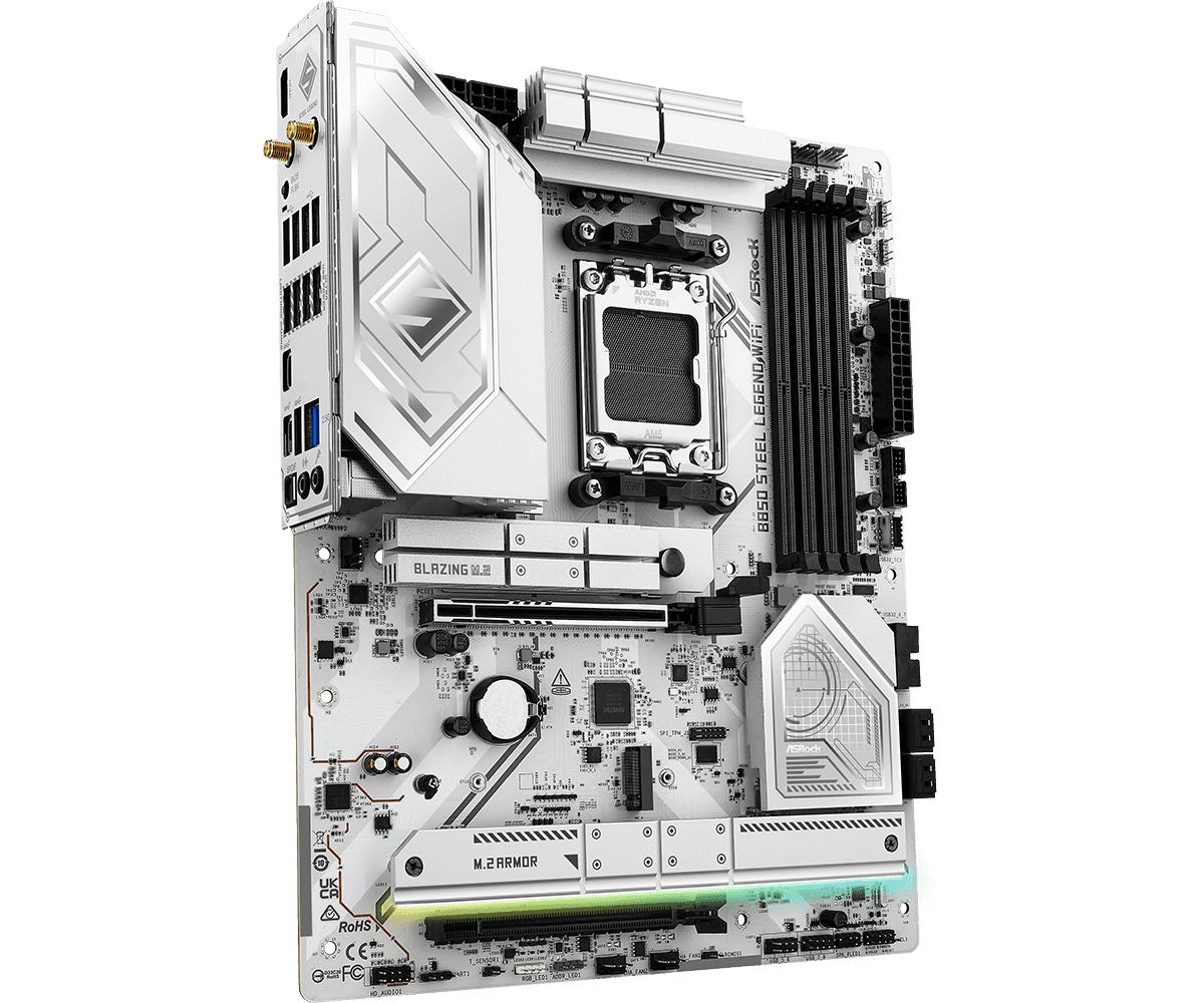 MB Asrock B850 STEEL LEGEND WIFI AM5 "B850 STEEL LEGEND WIFI" — miniatură