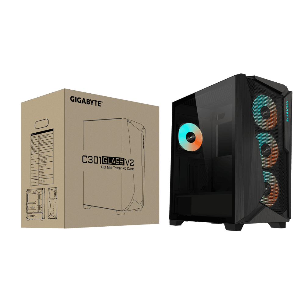 CARCASA GIGABYTE MID TOWER C301G V2 "C301G V2" — miniatură