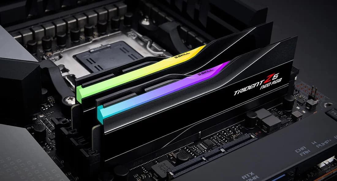 Memorie RAM Gskill D5 8000 32GB C38 Trident Z5 RGB K2 EXPO "F5-8000J3848H16GX2-TZ5NR" — miniatură
