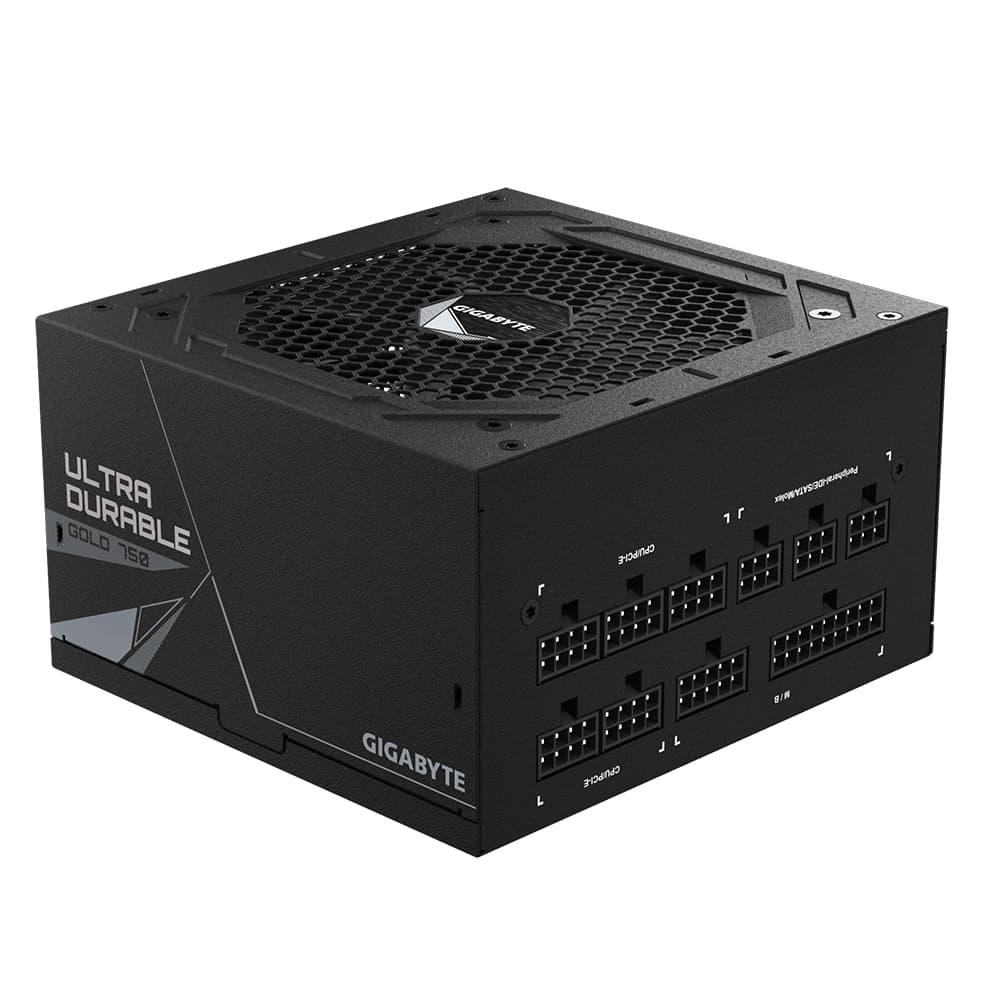 Sursa GIGABYTE GP-UD750GM 750W, PC power supply (black, 4x PCIe, cable management, 750 watts) "GP-UD750GM GEU" — miniatură