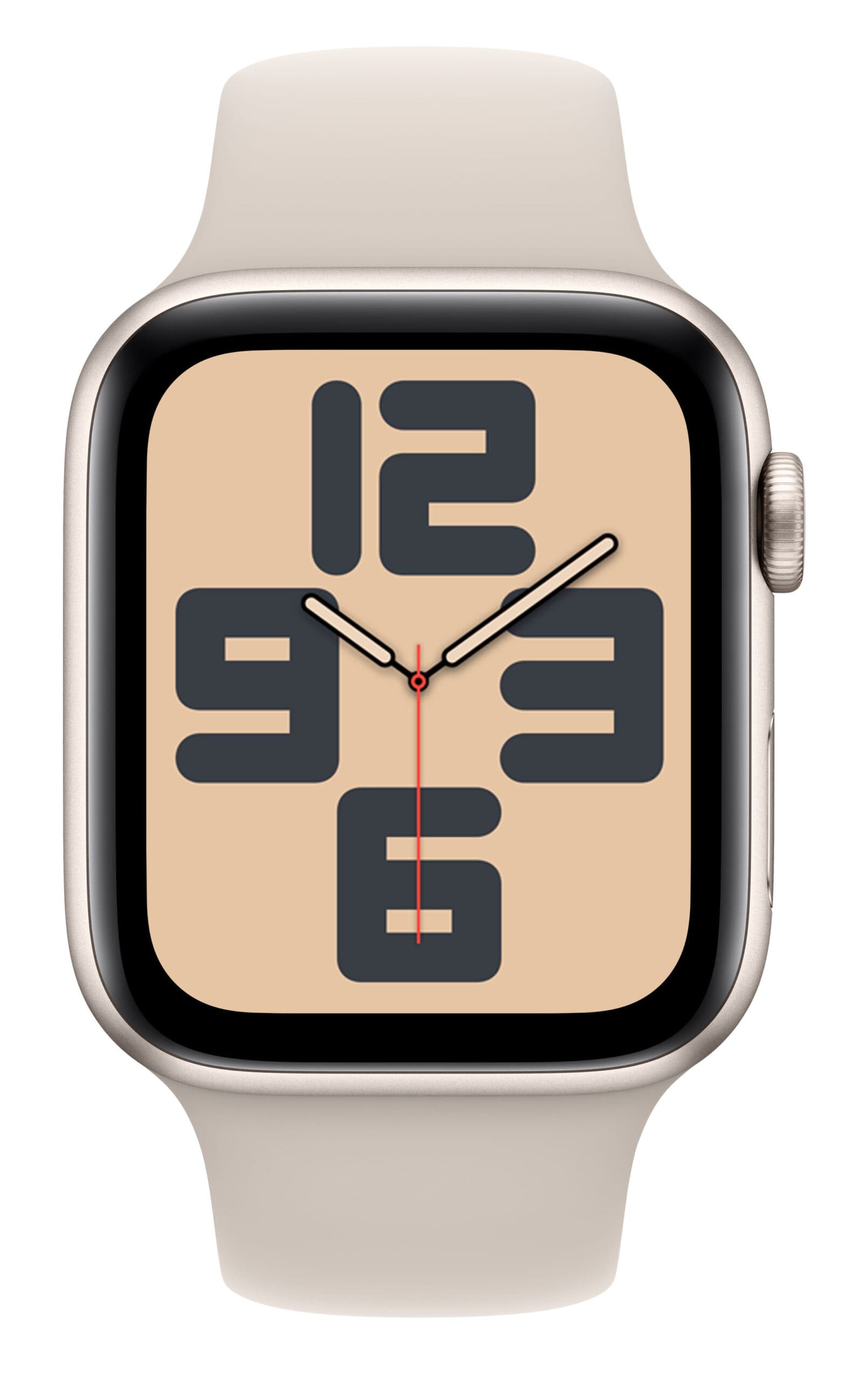 Smartwatch Watch SE GPS 44mm Starlight Aluminium Case with Sport Band S/M Starlight "MRE43" — miniatură