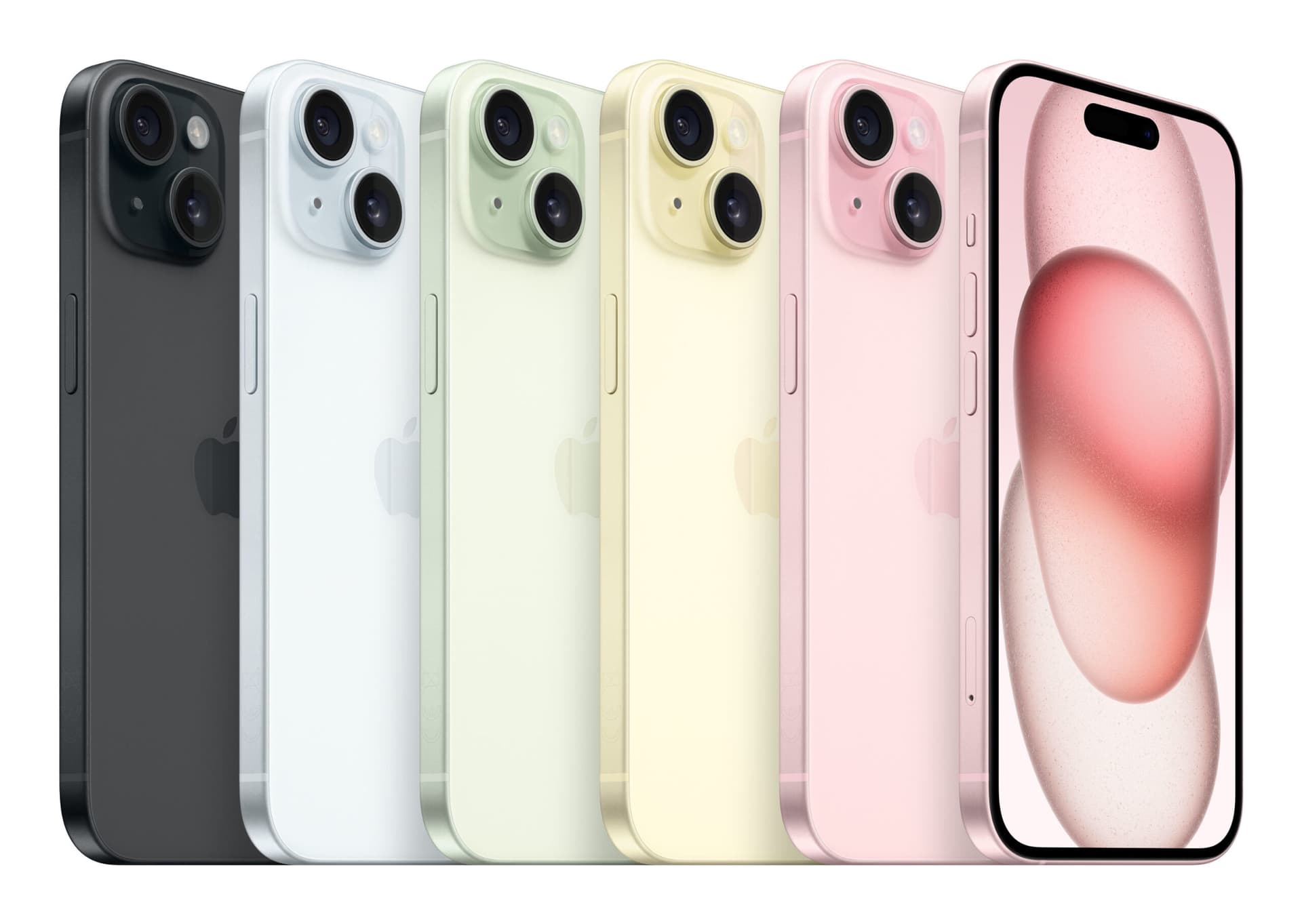 Smartphone iPhone 15 256GB 6GB RAM 5G Black "MTP63" — miniatură