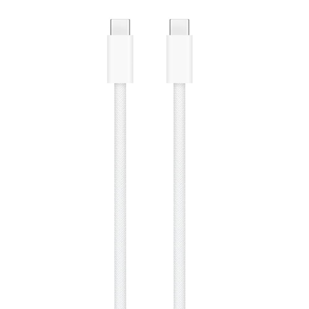 USB 2.0 charging cable, USB-C plug > USB-C plug (white, 2 meters, sleeved, charging with up to 240 watts) "MU2G3" — miniatură