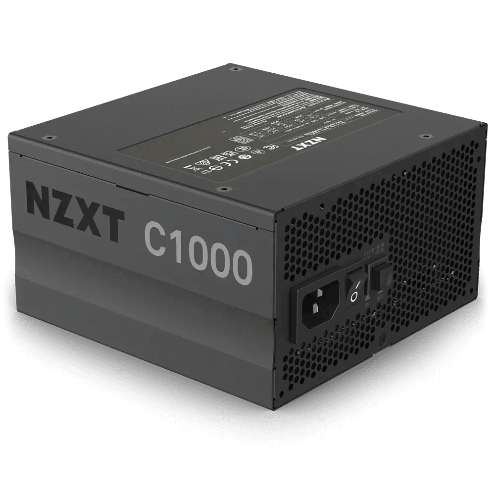 Sursa NZXT C1000 80+ Gold 1000W, PC power supply (black, 6x PCIe, cable management, 1000 watts) "PA-0G1BB-EU"