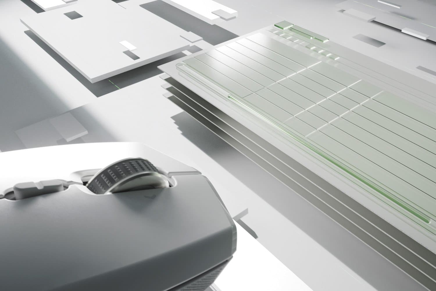 Mouse Pro Click Mini Alb "RZ01-03990100-R3G1" — miniatură