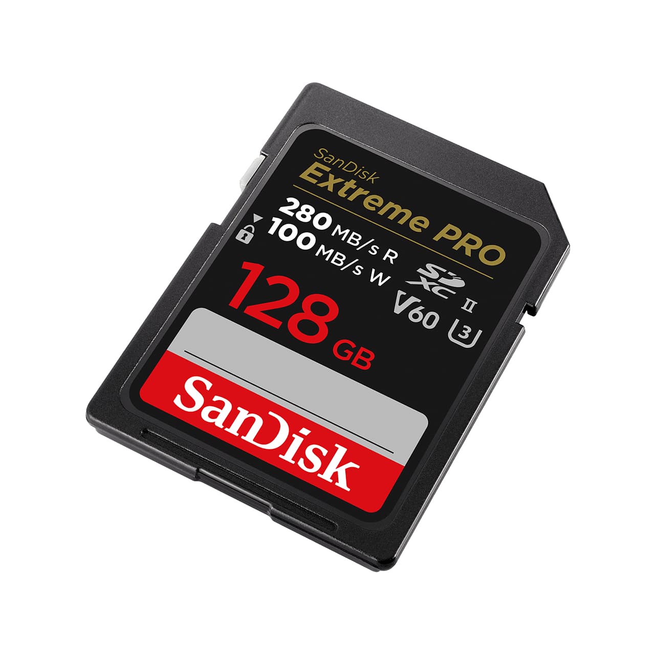 Card memorie PRO 128GB V60 UHS-II SD CARDS/280/100MB/S V60 C10 UHS-II "SDSDXEP-128G-GN4IN" — miniatură