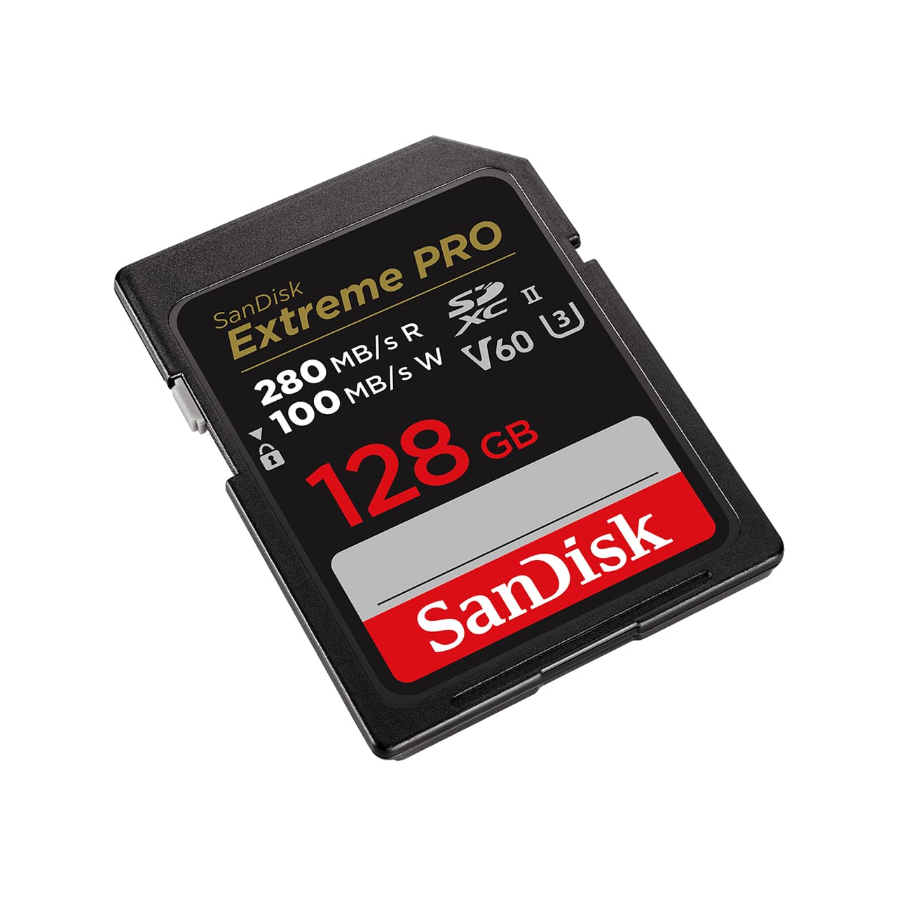 Card memorie PRO 128GB V60 UHS-II SD CARDS/280/100MB/S V60 C10 UHS-II "SDSDXEP-128G-GN4IN" — miniatură