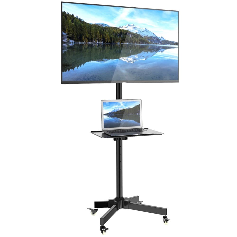 Techly Stativ mobil pentru TV LCD / LED / Plasma 23 - 55 25kg VESA inclinare "VX100730" — miniatură