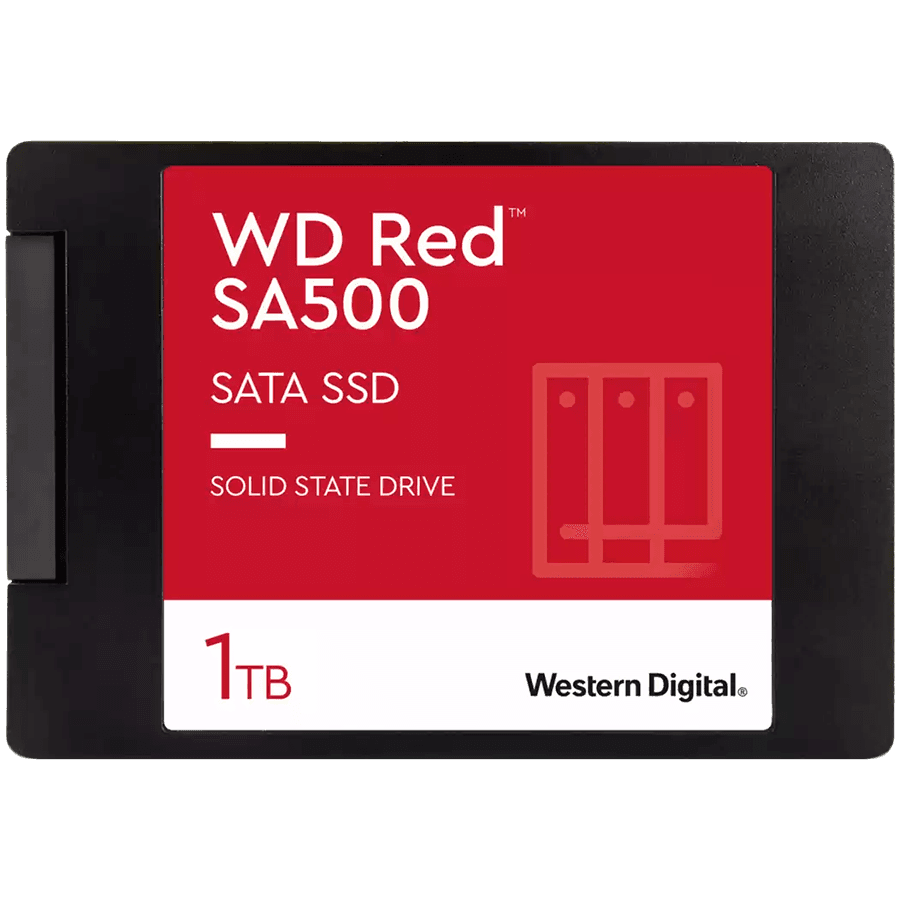 SSD NAS WD Red SA500 1TB SATA, 2.5", 7mm, Read/Write: 560/530 MBps, IOPS 95K/85K, TBW: 600 "WDS100T1R0A-68A4W0"